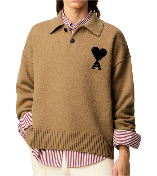 Ami De Coeur Polohemd aus Merinowolle
