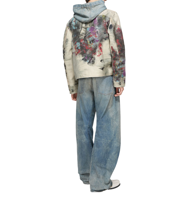 Jacke mit Trompe L'oeil Print