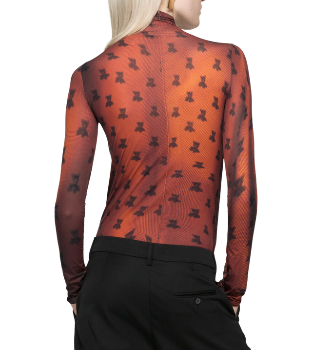 Tailliertes T-Shirt mit Print