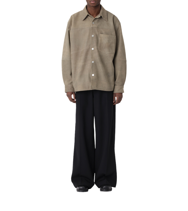 Leder Overshirt