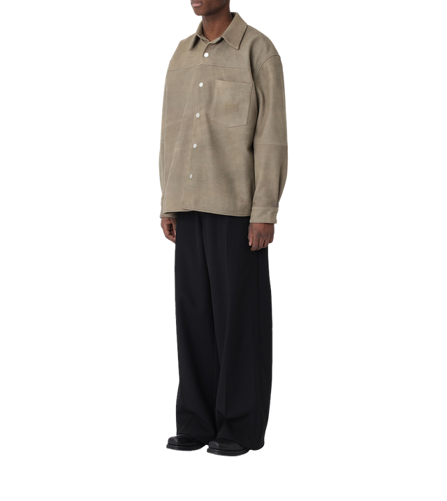 Leder Overshirt
