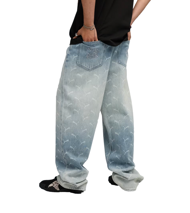 A$AP ROCKY x PUMA Laser Monogram Denim Pants Men