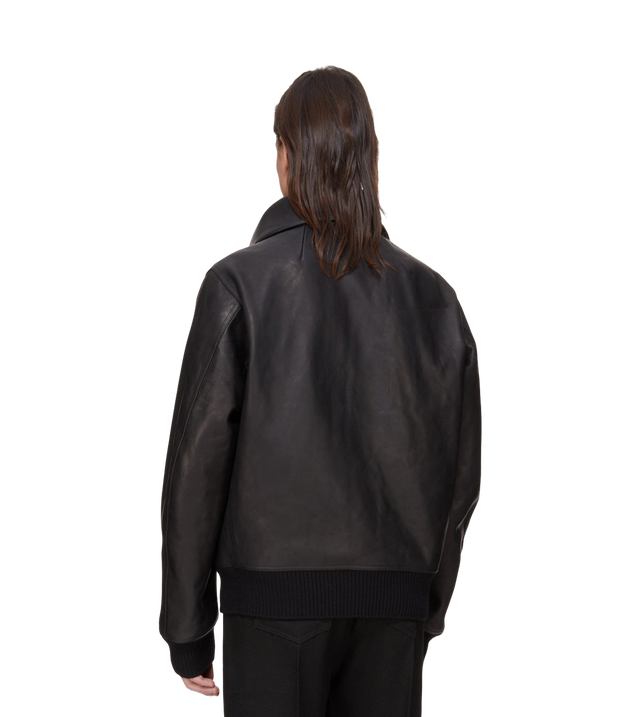 Leder-Bomber Jacke