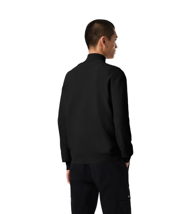 Nahtloser Frost Strickpullover mit halbem Reißverschluss