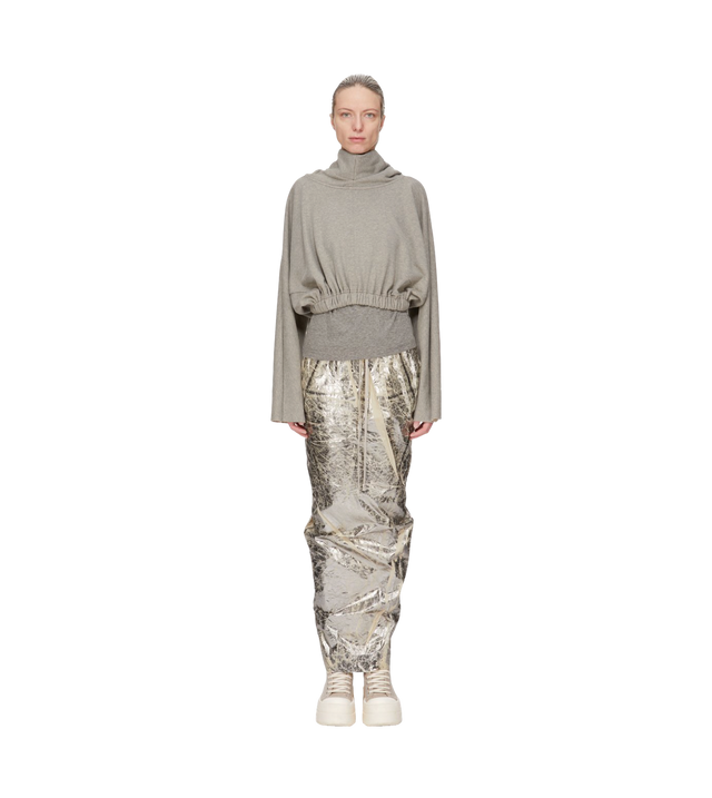 Knit cropped Kapuzen Pullover