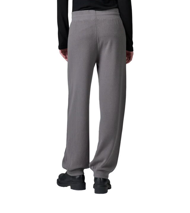 Satinierte hose aus strick aus viskose und wolle