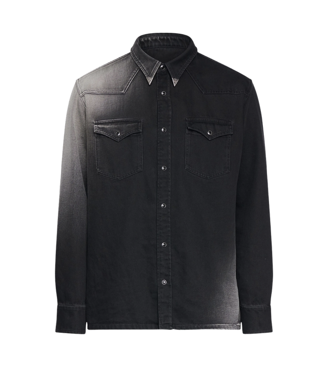 Jeanshemd mit Farbverlauf