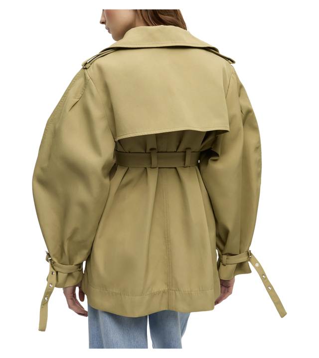 Trenchcoat mit Ballonärmeln