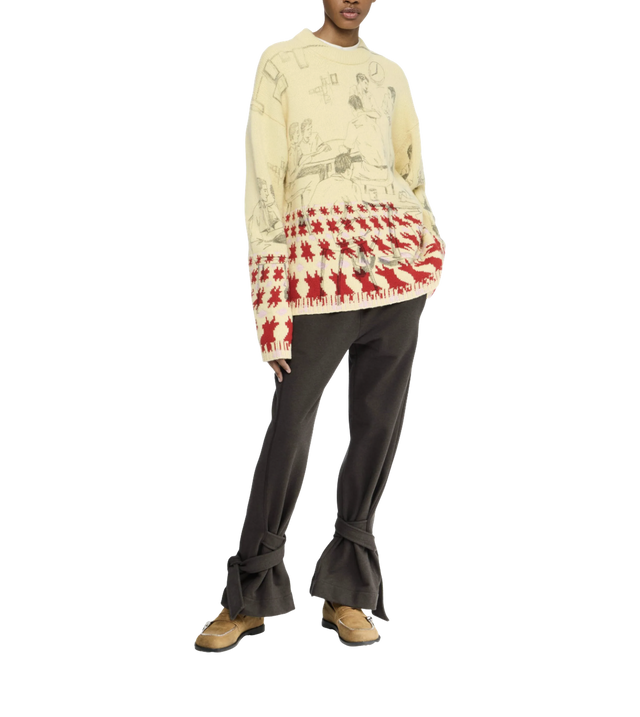 Pullover mit Intarsienmuster