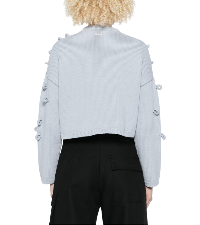 Pullover mit strukturiertem Pompon