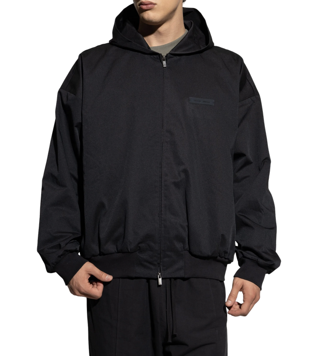 Hoodie Kapuzenjacke mit Logo-Patch