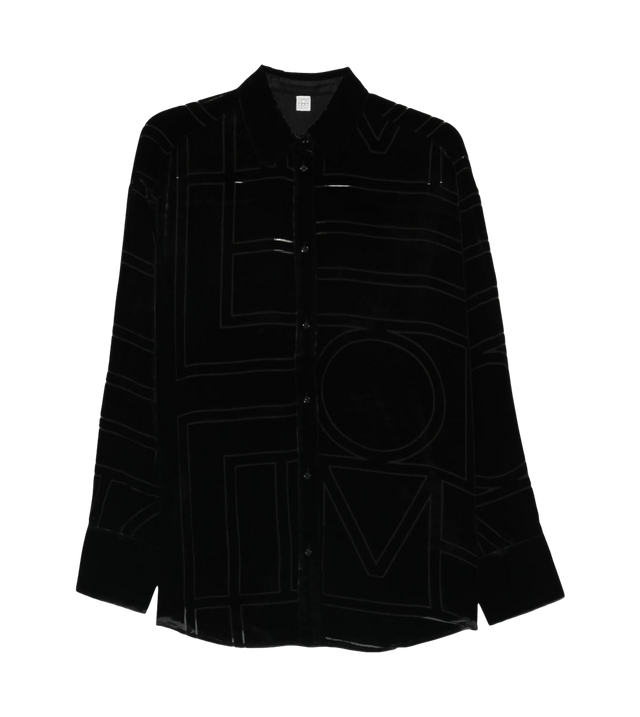 Oversized devoré Velvet shirt