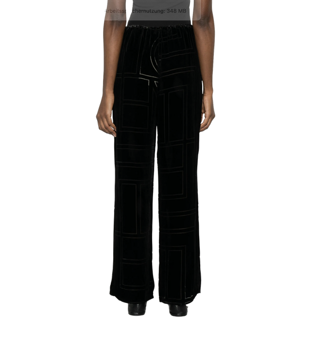 Monogram geometric-pattern PJ trousers