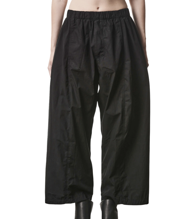 Cropped Barrel-Leg-Hose aus Baumwolle