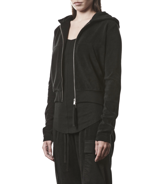 Cropped Kapuzenjacke