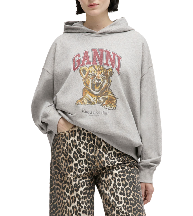 Hoodie mit Baby Tiger Grafikprint