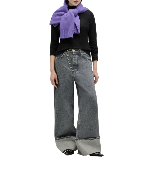 Jeans mit weitem Bein