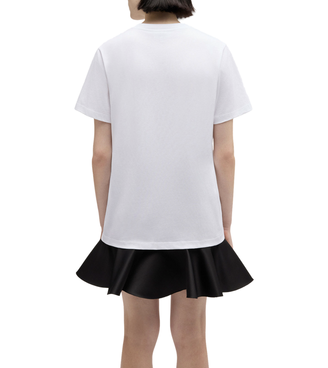 Weißes T-Shirt mit Westernstiefel-Print