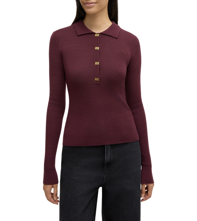 Gestricktes Polohemd