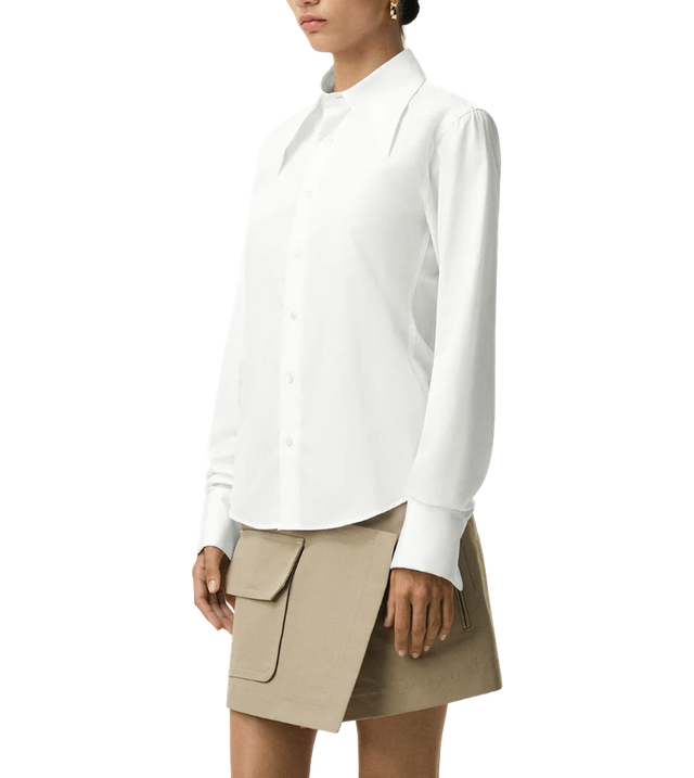 Langarmiges Rüschenhemd