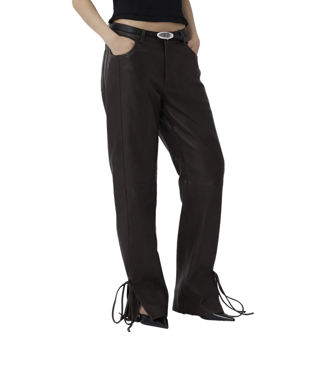 Bella String Leather Pants