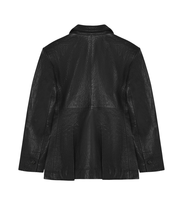 Florina Zip Leather Blazer