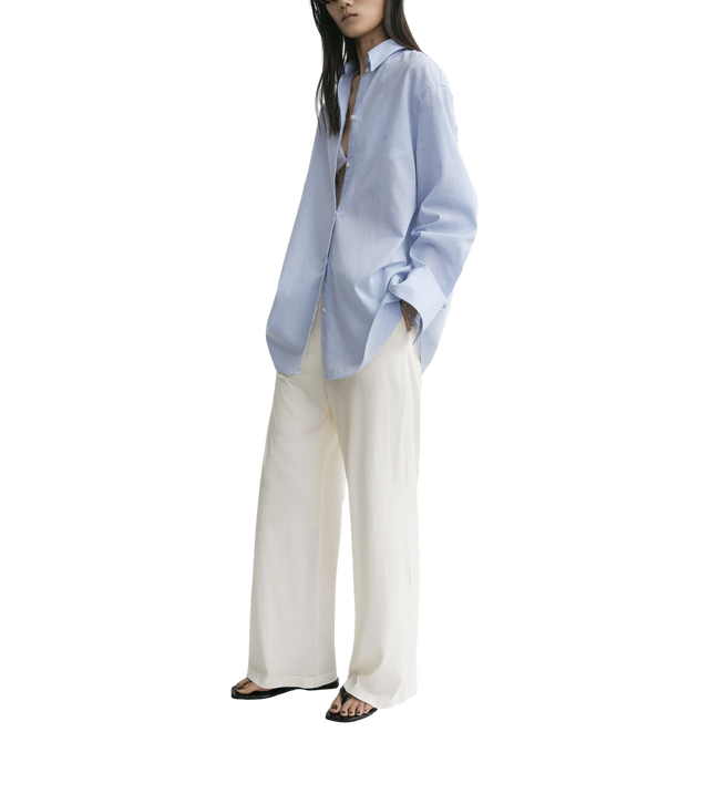 Oversized Sommerhemd aus Leinen