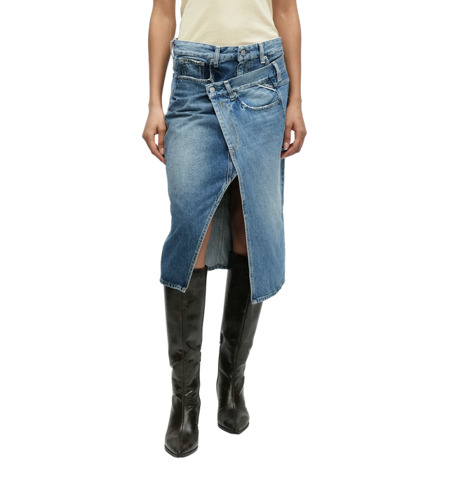 Asymmetrischer Jeansrock