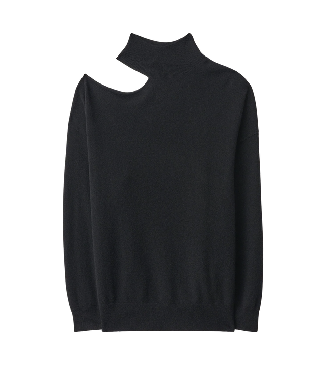 Alvia Cashmere-Pullover mit asymmetrischem Schulterdetail
