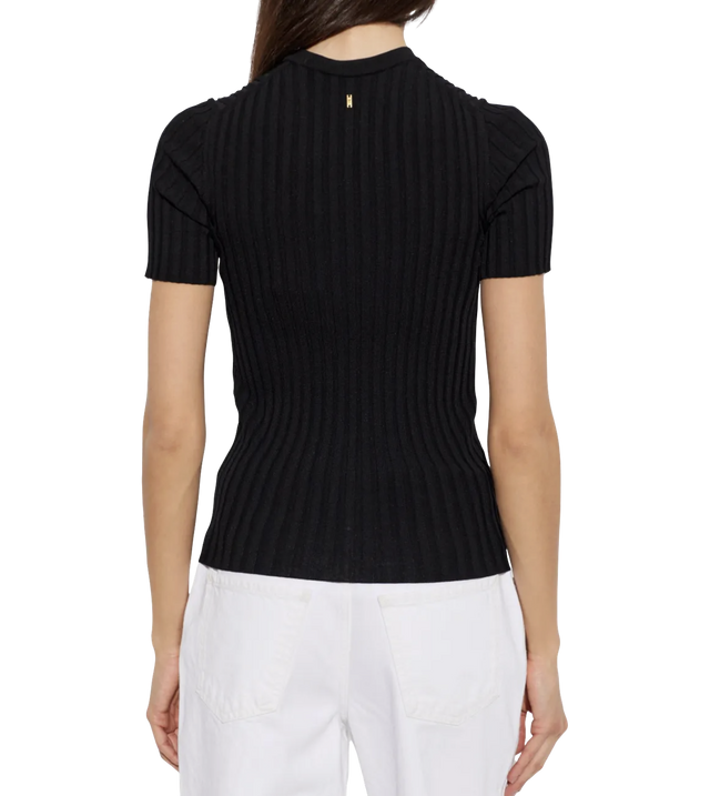 Ribbed-knit T-shirt