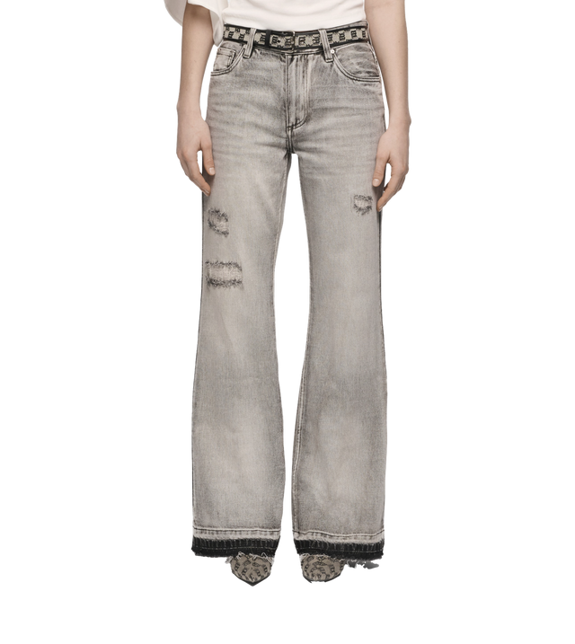 Charcoal Bootcut Denim Jeans