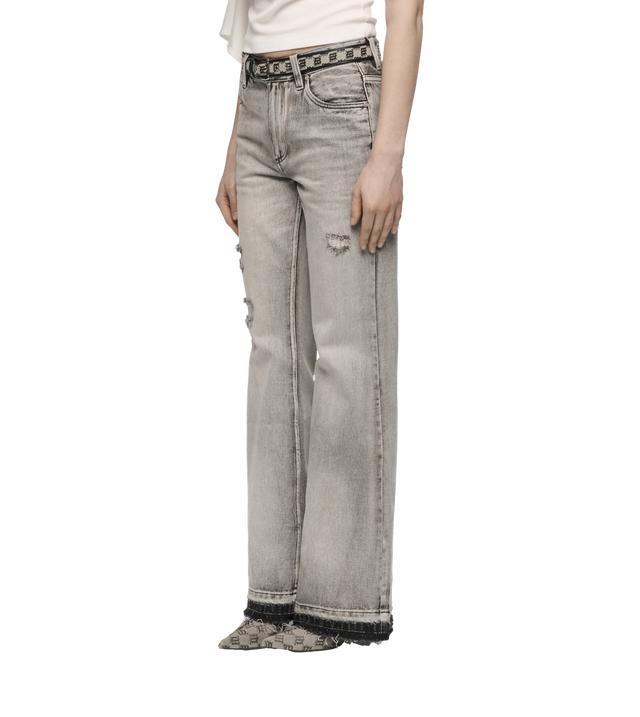 Charcoal Bootcut Denim Jeans