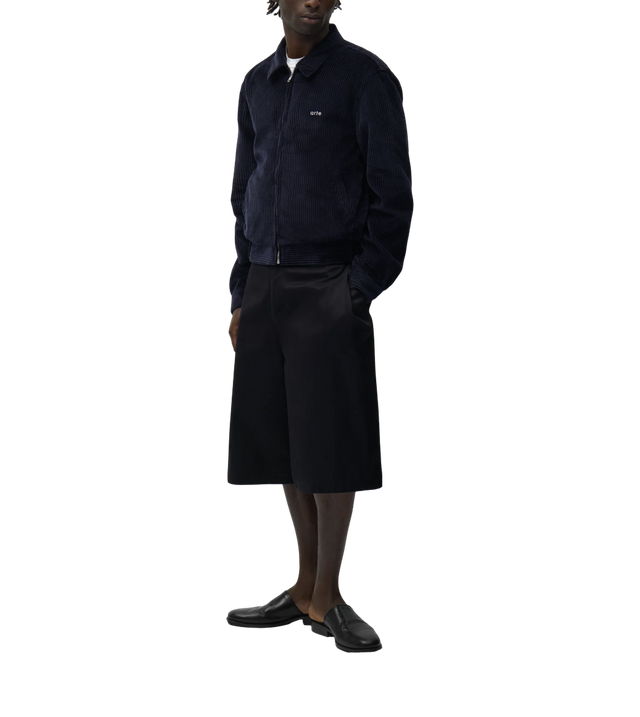 Cordjacke mit Reißverschluss