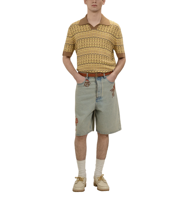 Coogie Strick-Poloshirt mit offenem Kragen