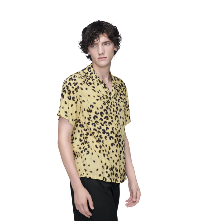 Hemd mit verpixeltem Leopardenprint