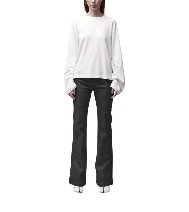 Langarmshirt mit tiefen Schultern