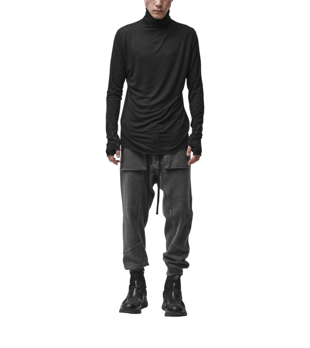Rollkragen-Langarmshirt aus Modal-Kaschmir-Mix