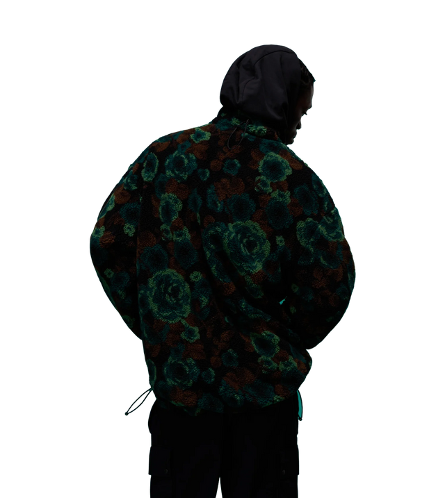 Jacquard-Fleecejacke Emin mit durchgehendem Reißverschluss