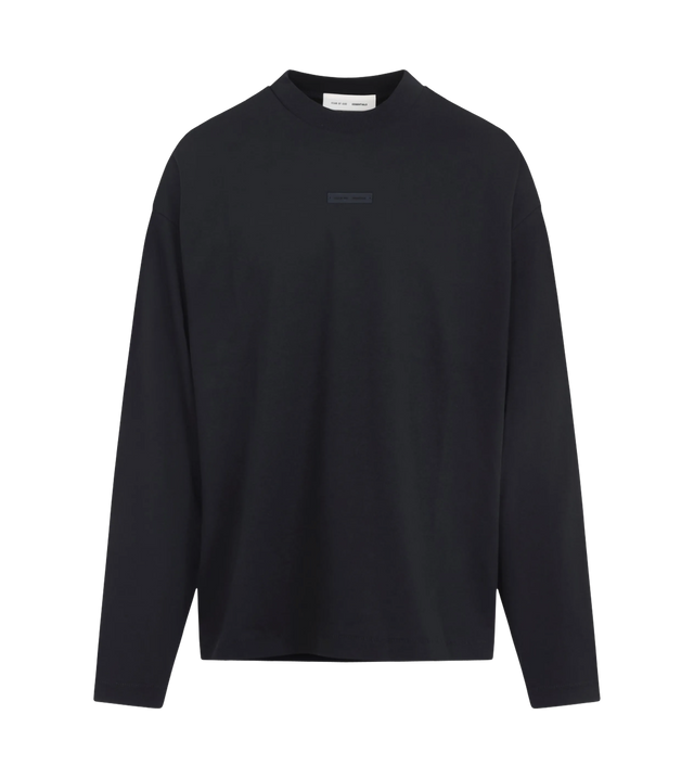 Langarmshirt mit Logo-Schild