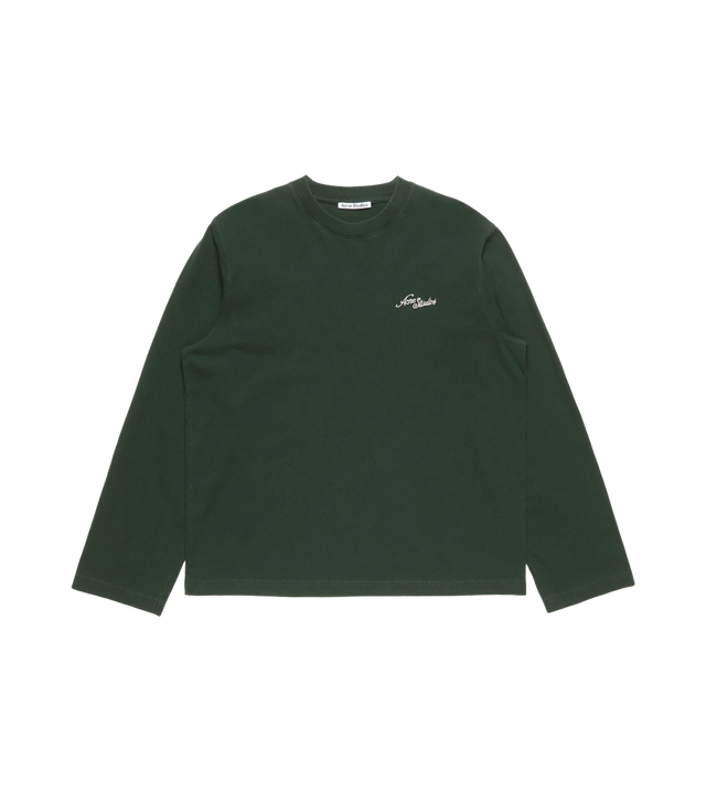 Langärmliges Jersey-Shirt mit Logostickerei