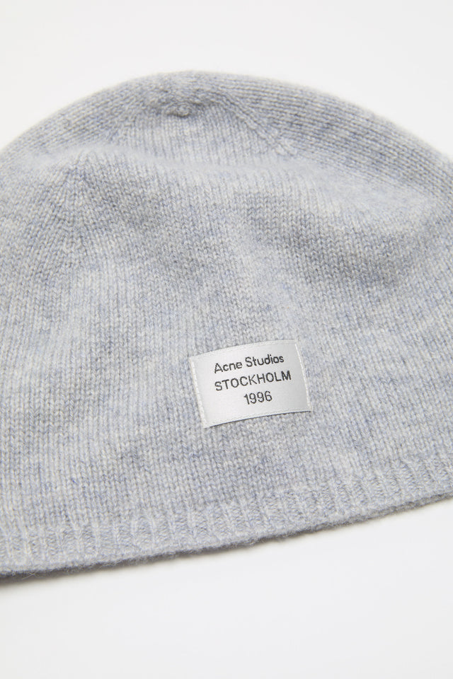 Kaschmir-Beanie mit Logo