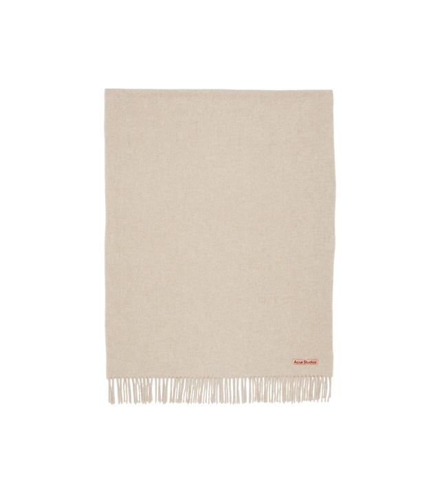 Oversized-Wollschal mit Fransen