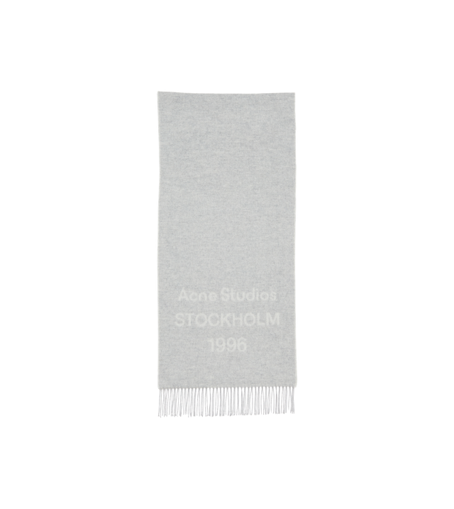 Scarf with logo print