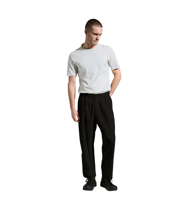 Oversize-Cropped-Hose aus Baumwoll-Leinen