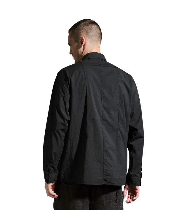 Oversize-Hemd aus Stretch-Popeline
