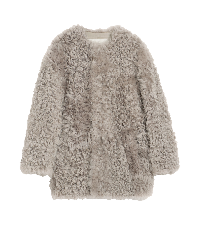Mantel aus gekräuseltem Lamm-Shearling