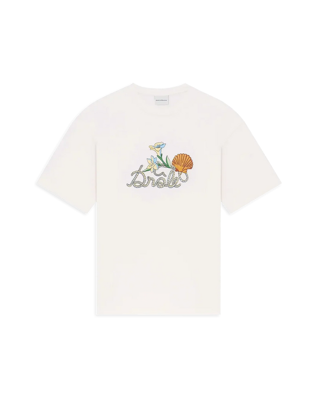 Drôle Shell T-Shirt mit Grafikdruck