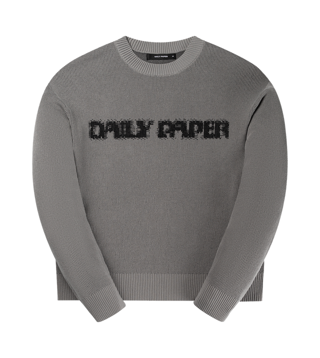 Knitted sweater with logo