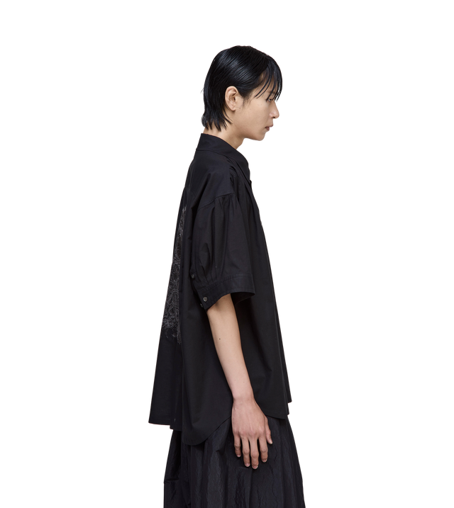 Embroidered Half Shirt
