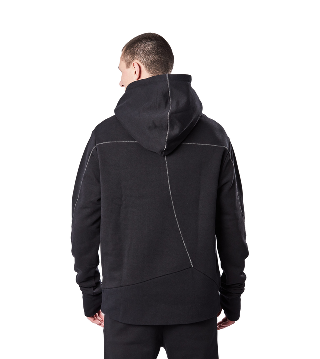 Hoodie mit Kontrastnähten